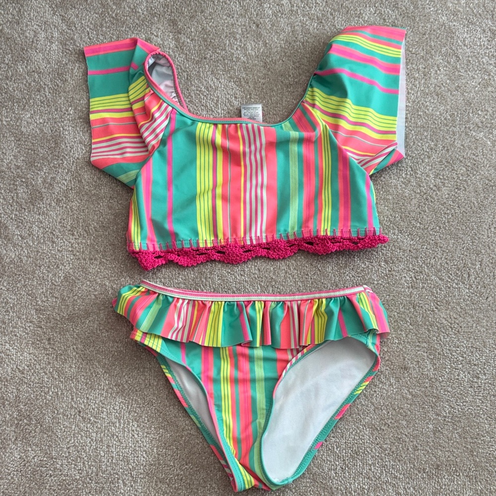 Betsey Johnson Kids Swim Bikini - Multicolor Stripes